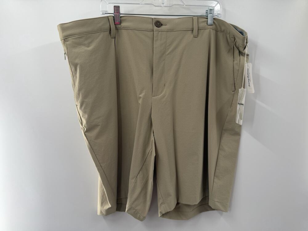 Tommy Bahama Men's Chip Shot Bermuda Shorts Sz 44 LG Stone Khaki Casual NWT